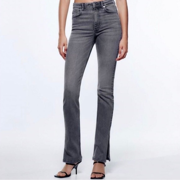 Zara Split Hem Jeans - Picture 3 of 4